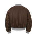 Street Cleanfit silhouette stand up collar pilot jacket