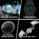 Luminous Quartz Waterproof Calendar Watch