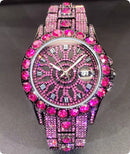 Men's High-end, Fully Diamond-encrusted, Ultra-glitzy Hip-hop Watch