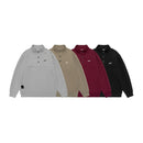 Loose Round Neck Hoodie Sweatshirt Stand Collar Jacket