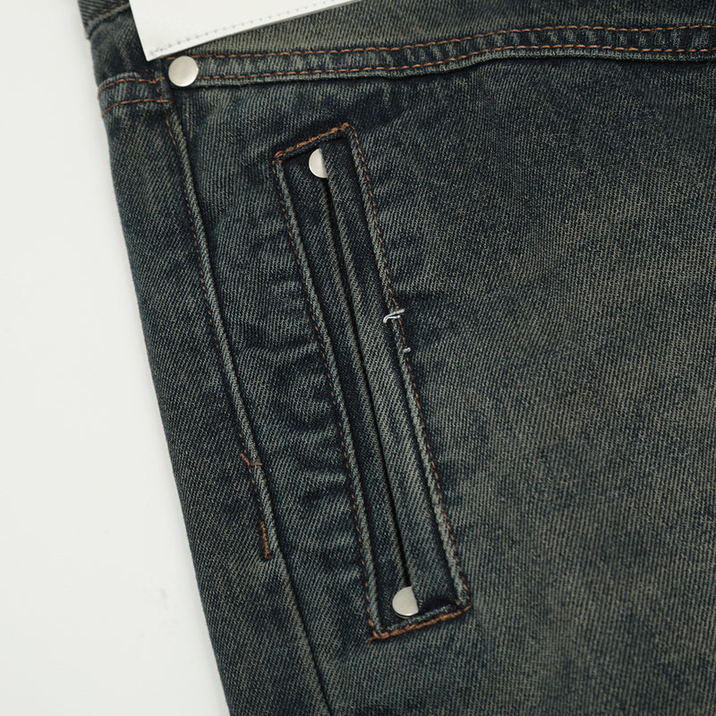パンツ BELVET M size Washed Faded Denim Washed Faded Denim – BELVET