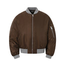 Street Cleanfit silhouette stand up collar pilot jacket