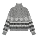 Fell Island Snowflake Half Zipper Hooded Coat