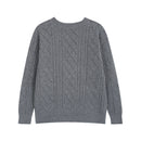 V-neck layered lazy style sweater