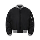 Street Cleanfit silhouette stand up collar pilot jacket