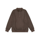 Half-Zip Stand-Up Collar Hoodie Men's Oversized Casual Pullover Jacket