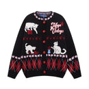 Cartoon Dog Sweater Knitted Coat