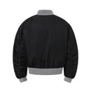 Street Cleanfit silhouette stand up collar pilot jacket