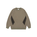 Campus Style Color-blocked Sport Pullover Round Neck Sweatshirt Unisex