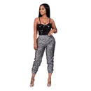 autumn and winter elastic sequin womens