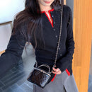 Single-breasted Knit Cardigan for Women