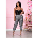 autumn and winter elastic sequin womens