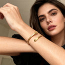 Edgy Punk-style Cross-border Bangle Bracelet From Europe And The US