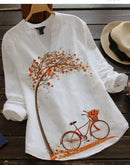 Women Printed Shirts New Shirts V Neck Shirts
