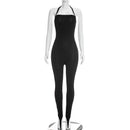 Style Summer Women's Bodycon Rope-tied Backless Ankle-length Sexy Jumpsuit