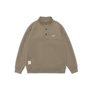 Loose Round Neck Hoodie Sweatshirt Stand Collar Jacket