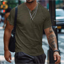 Men's Button Henley Neck Sports Polo Shirt