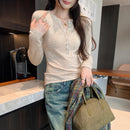 Soft Knit V-Neck Sweater for Women, Early Spring New Arrival, Slim Fit