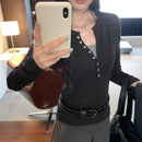 Soft Knit V-Neck Sweater for Women, Early Spring New Arrival, Slim Fit