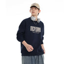 Men's Hoodie Crewneck Letter Print Loose Fit Spring Men's Jacket