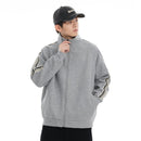 Hoodie with Stand Collar Simple Streetwear Style Sweatshirt