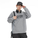 Men's Hoodie Crewneck Letter Print Loose Fit Spring Men's Jacket