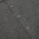Loose solid color lapel cardigan sweater