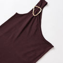 Asymmetric Knitted Midi Dress