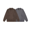 Half-Zip Stand-Up Collar Hoodie Men's Oversized Casual Pullover Jacket
