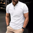 Men's Button Henley Neck Sports Polo Shirt