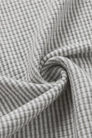 White Striped Henley Tank Tops