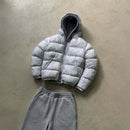 Mens And Womens Cotton-padded Hooded Jackets