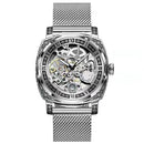 Carved Vintage Fashion Hollow Mechanical Automatic Mens Watch