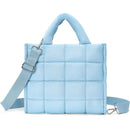 Square-grid Down-quilted Crossbody Bag Lightweight And Fluffy Handheld